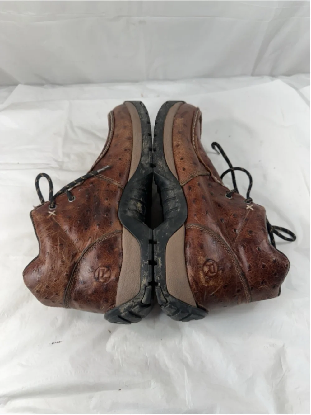 ROPER MEN'S size 9.5 OSTRICH PRINT CHUKKA CASUAL BOOTS